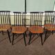 Set of 4 Scandinavian Chairs Fanett by Ilmari Tapiovaara, 60s