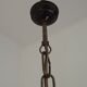 French Mid-Century Bronze Effect Metal Double Billiard Light with Glass Shades