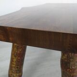 Brutalist coffee table and stools