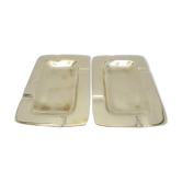 Brass ashtrays duo