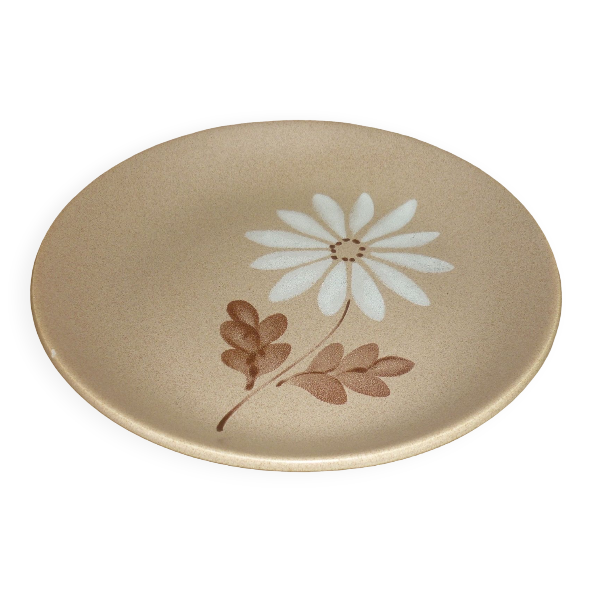 Large Saint Amand stoneware deep dish, Autumn model