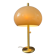 Large vintage brass mushroom space age table lamp