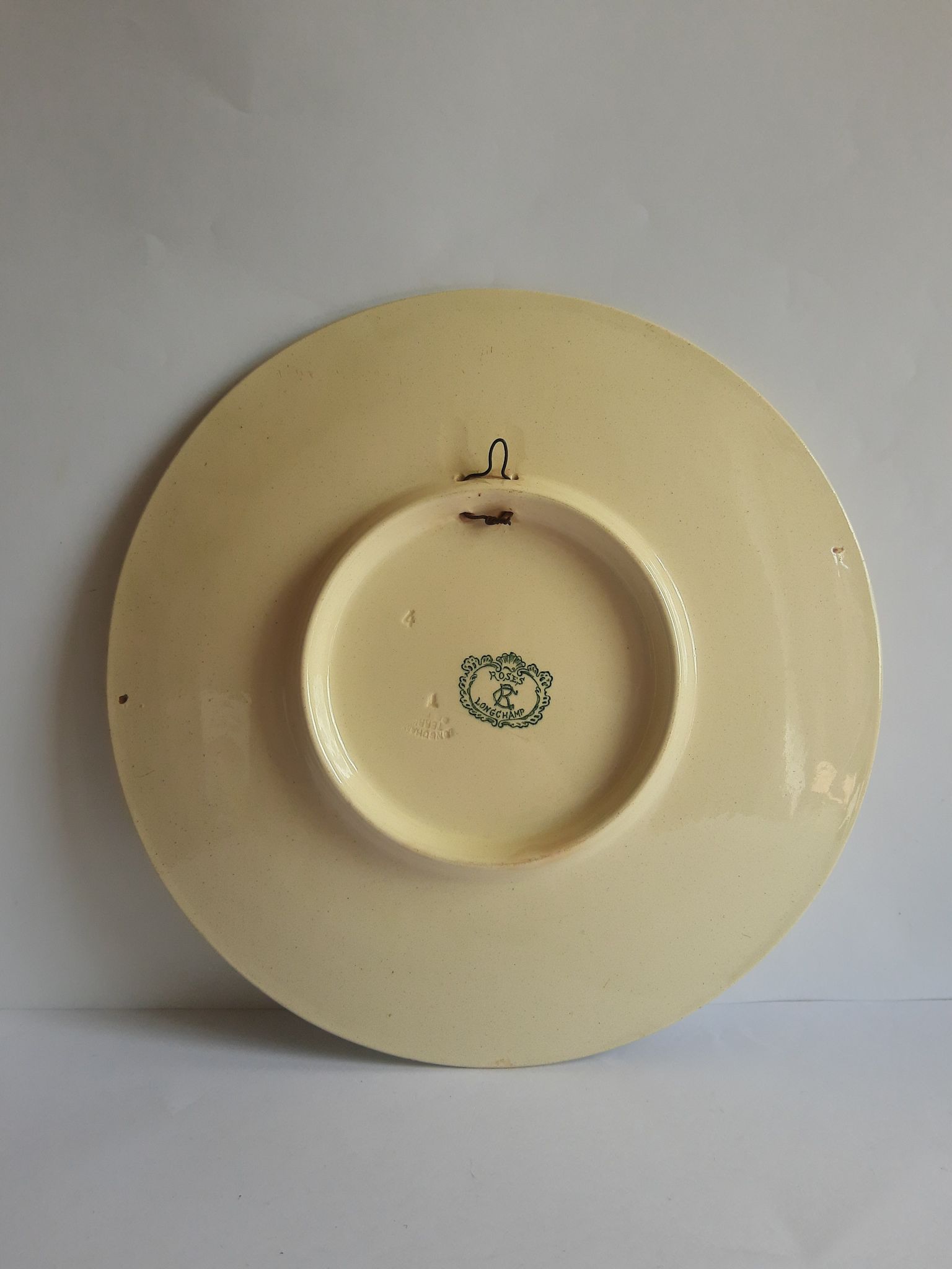 Old Longchamp pink iron earth dish