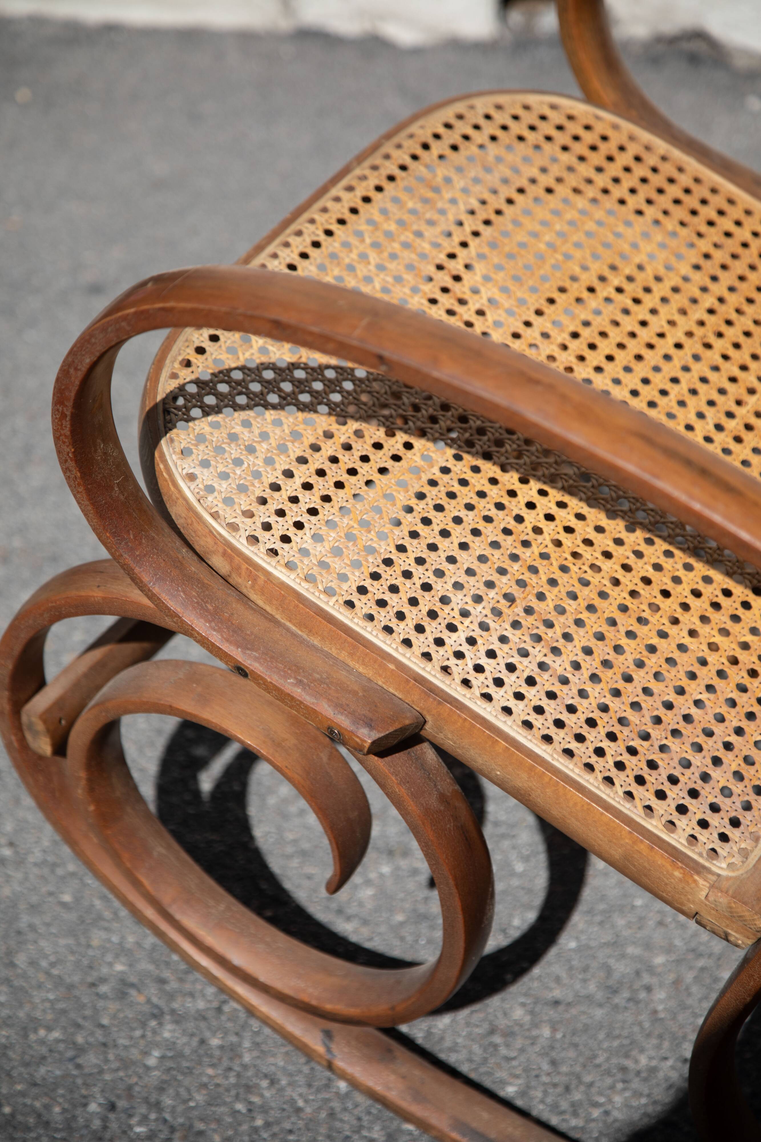 Rocking Chair Cannage Turned wood