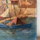 Mediterranean port, oil on canvas