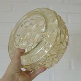 Plafonnier vintage en verre ambré