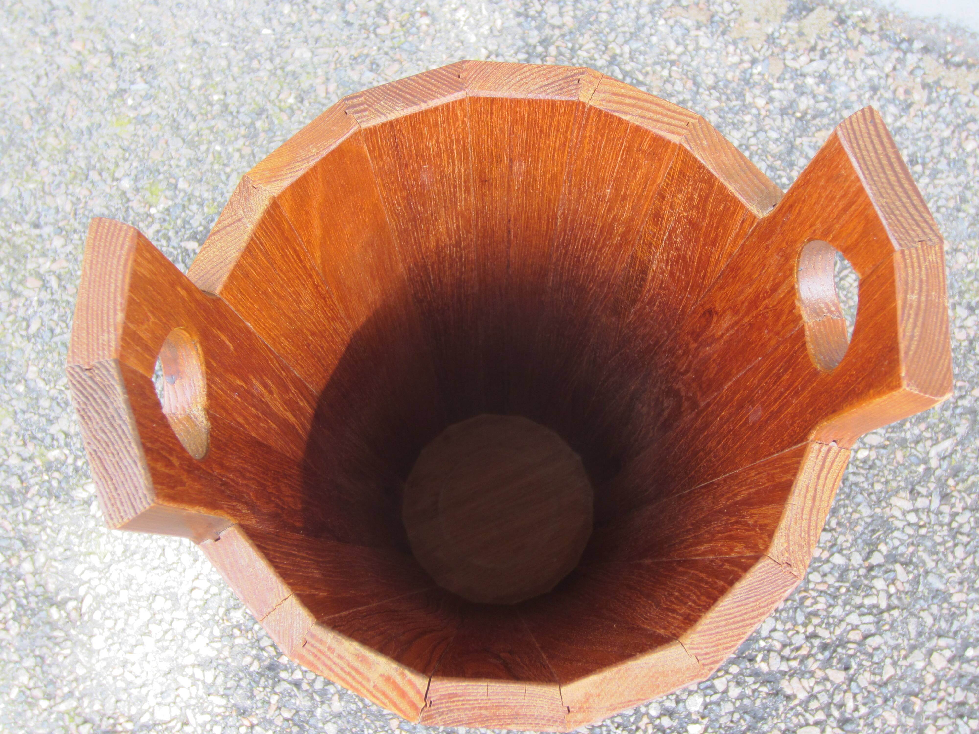 Scandinavian teak umbrella stand by JH Sävsjö
