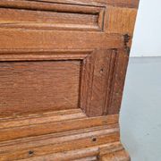 Antique Brutalist Chest in Oak, 1800