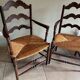 Pair of brutalist armchairs