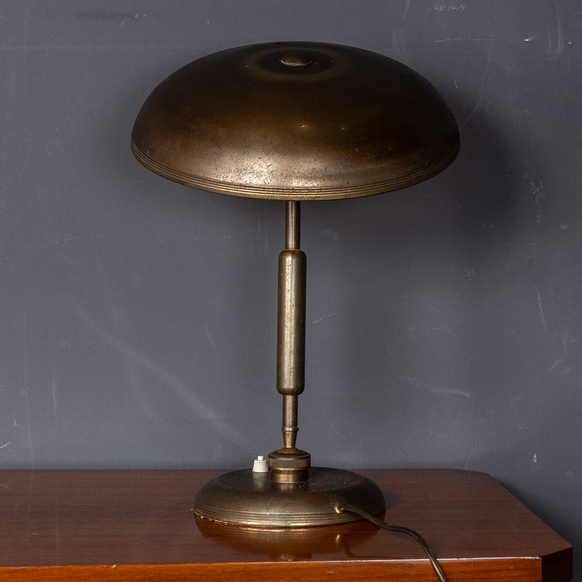 20thc bronze adjustable table lamp attributed to giovanni michelucci c.1945