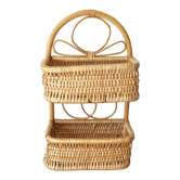 Vintage rattan shelf