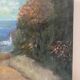 The distant castle, oil on canvas signed