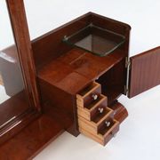 Art Deco Dressing Mirror by De Coene in Walnut Veneer, Belgium 1930s