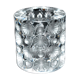 Photophore lalique modèle tokyo orné de fleurs et perles dépoli signé lalique france