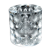 Photophore lalique modèle tokyo orné de fleurs et perles dépoli signé lalique france