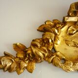 Pediment, gilded bronze, ornament for mirror, piece of furniture, signed Jacquet Grelier