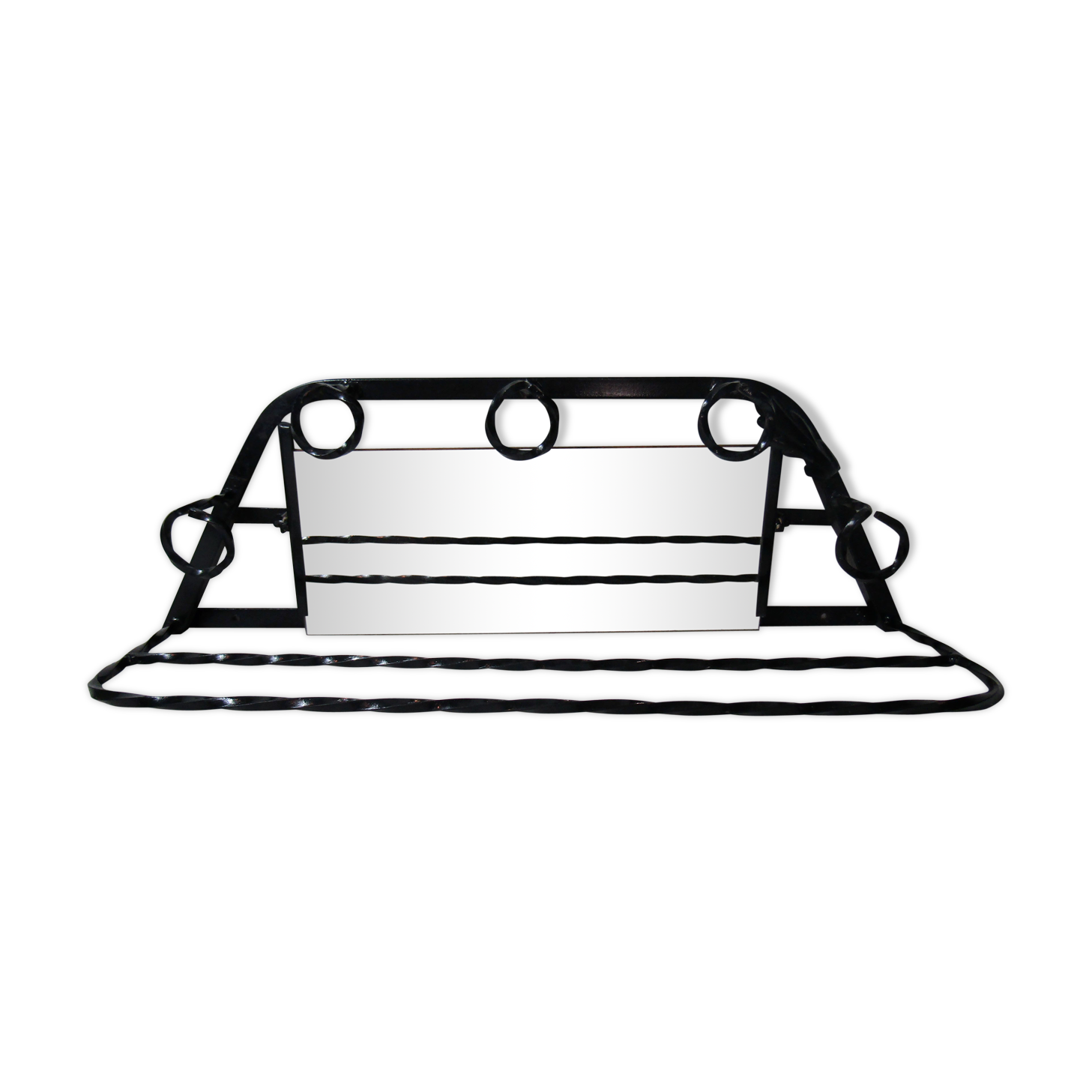 Metal coat door wrought iron