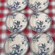Set of 6 antique ironstone plates