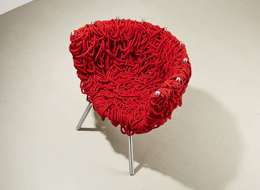 Fernando & Humberto Campana Vermelha Lounge Chair for Edra 1993/1998