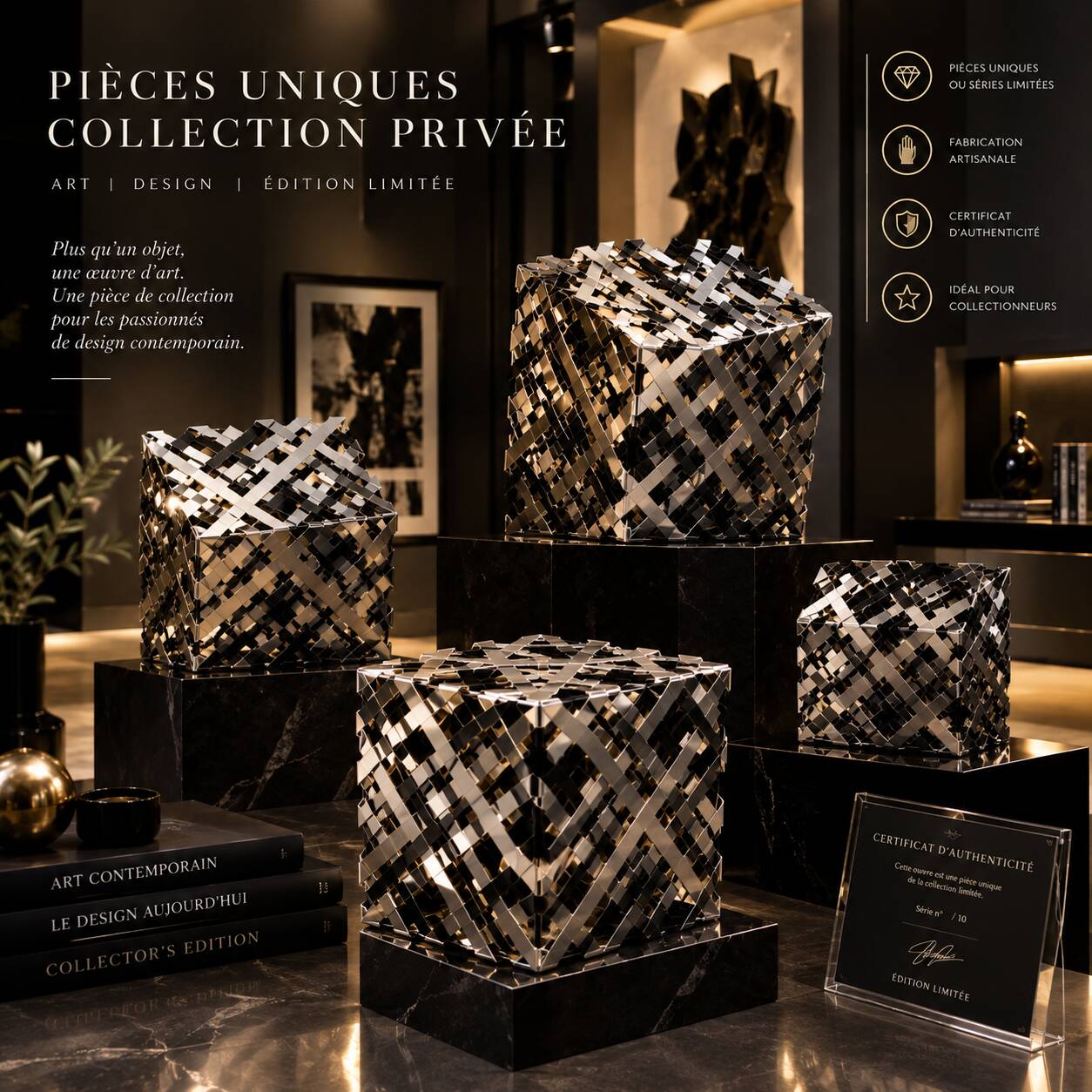 Decorative elements / visual merchandising Burberry – showroom Paris –