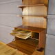 Wall system writing desk Poul Cadovius in teak 1960