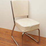 White skai armchair