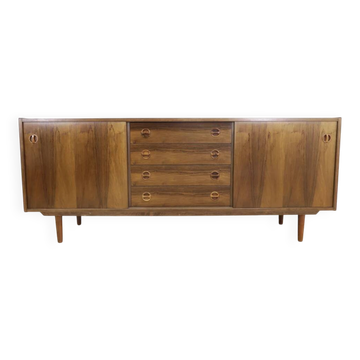 Buffet en teck avec tiroirs centraux, années 1960