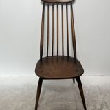 Set of 3 Ercol Goldsmith Scandinavian style wooden chairs