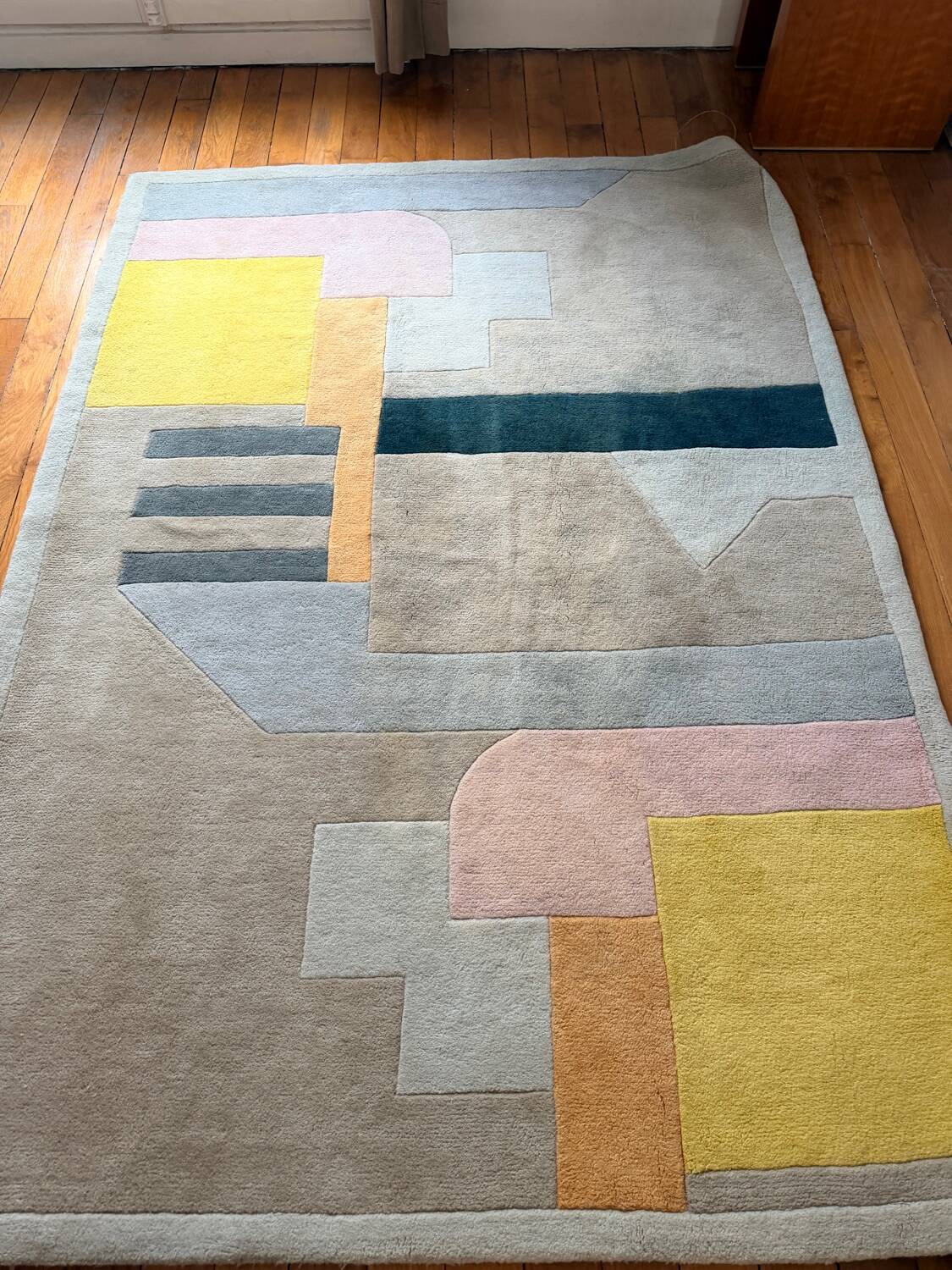 Contemporary wool rug Made.com