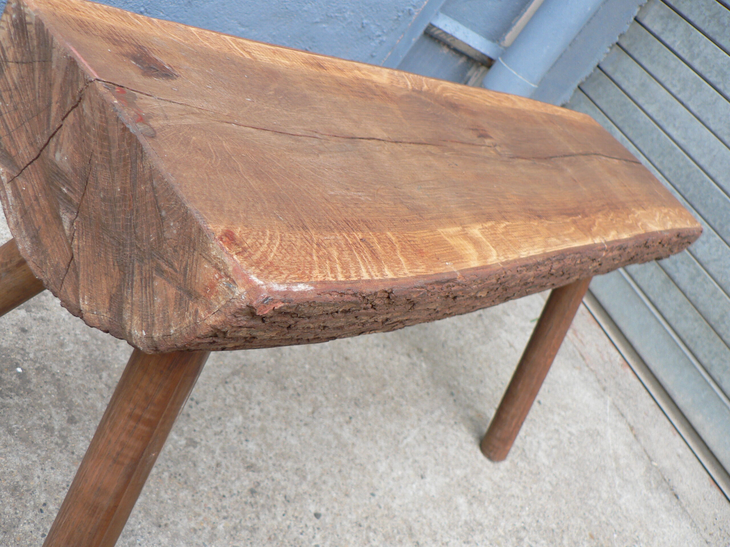 Bench rustic wood farm