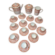 Wedgwood Coral & Gold Coffee Service - Neoclassical Style - 27 Pieces
