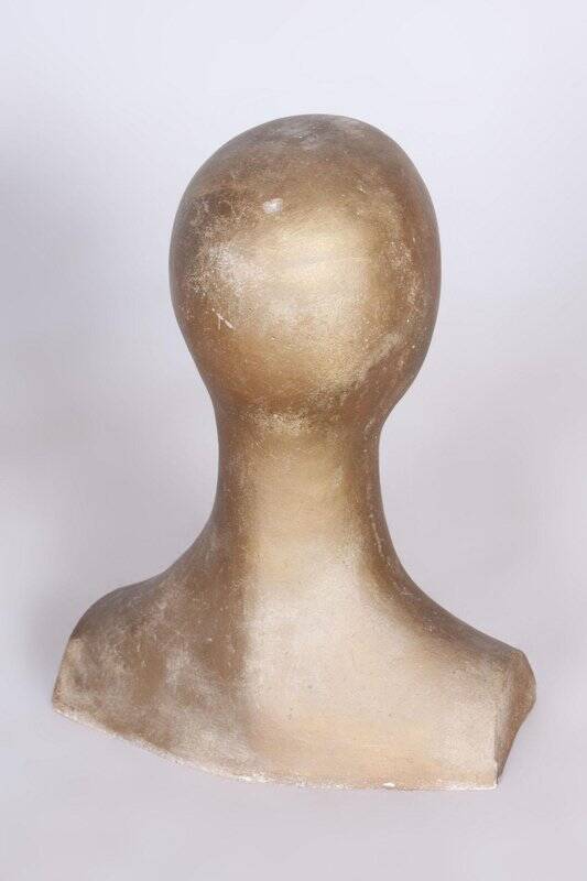 Mid-Century Modern Bust in Patinated Plaster, Czech, 1960s