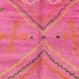 Incredible Moroccan pink rug, Beni Ourain rug 150/250cm