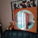 Round cut mirror 80 cm diameter dated year 67