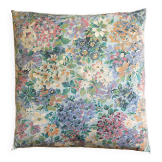 Coussin fleuri double face