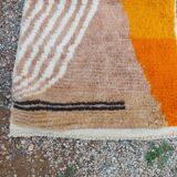 Unique natural wool Moroccan rug 3x2 m