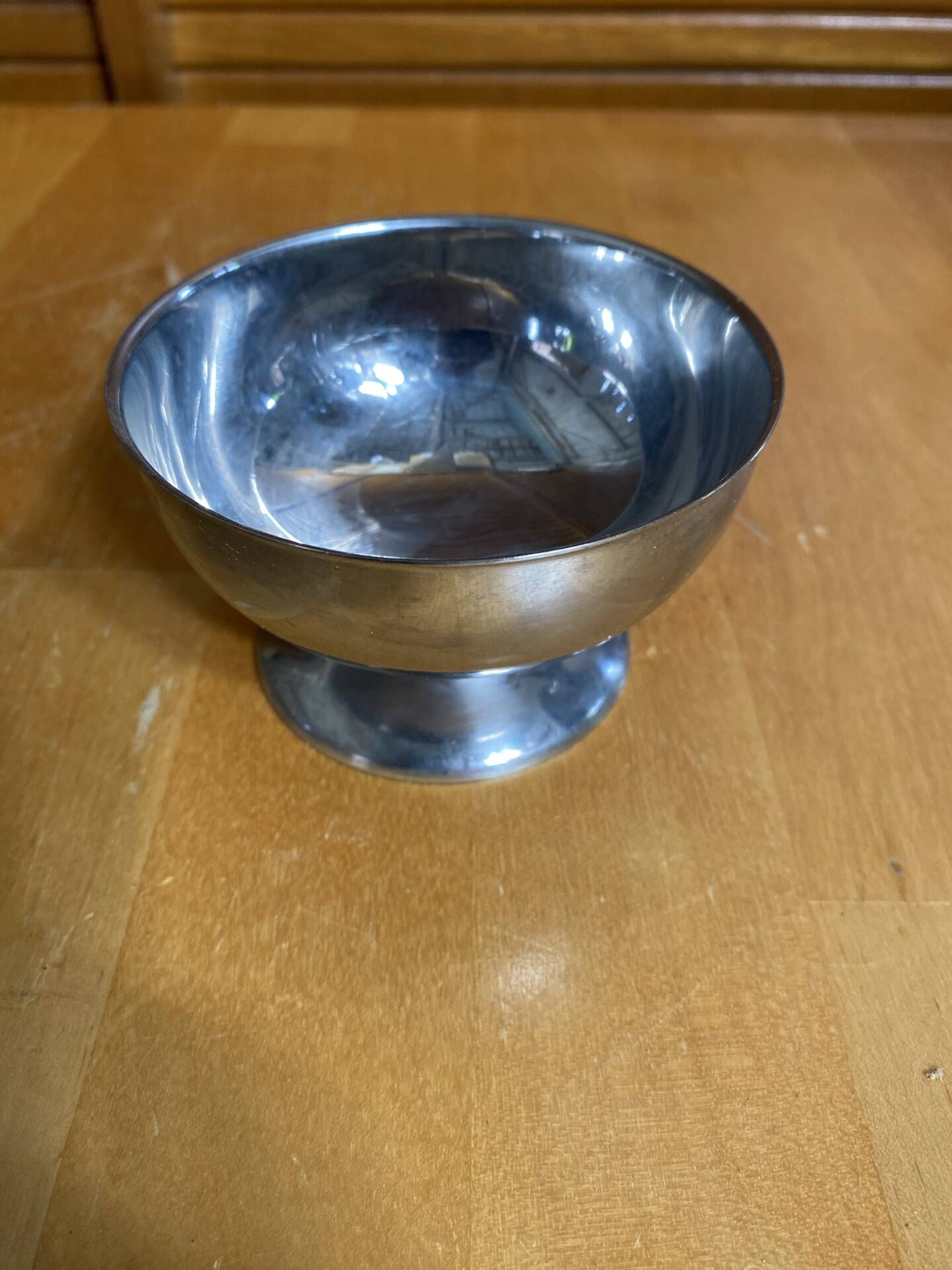 Set of 6 Ice Cream Bowls Style Rémy LETANG Vintage Stainless Steel #E084