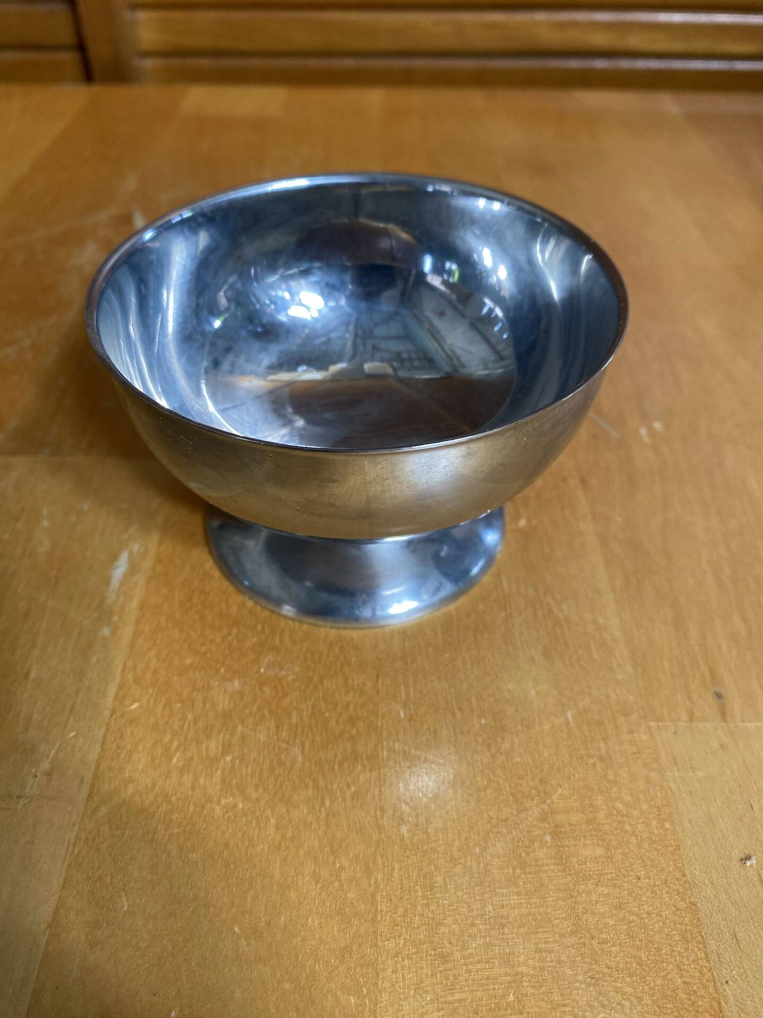 Set of 6 Ice Cream Bowls Style Rémy LETANG Vintage Stainless Steel #E084