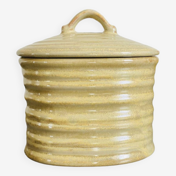 Vintage beige / yellow ceramic box