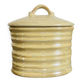 Vintage beige / yellow ceramic box