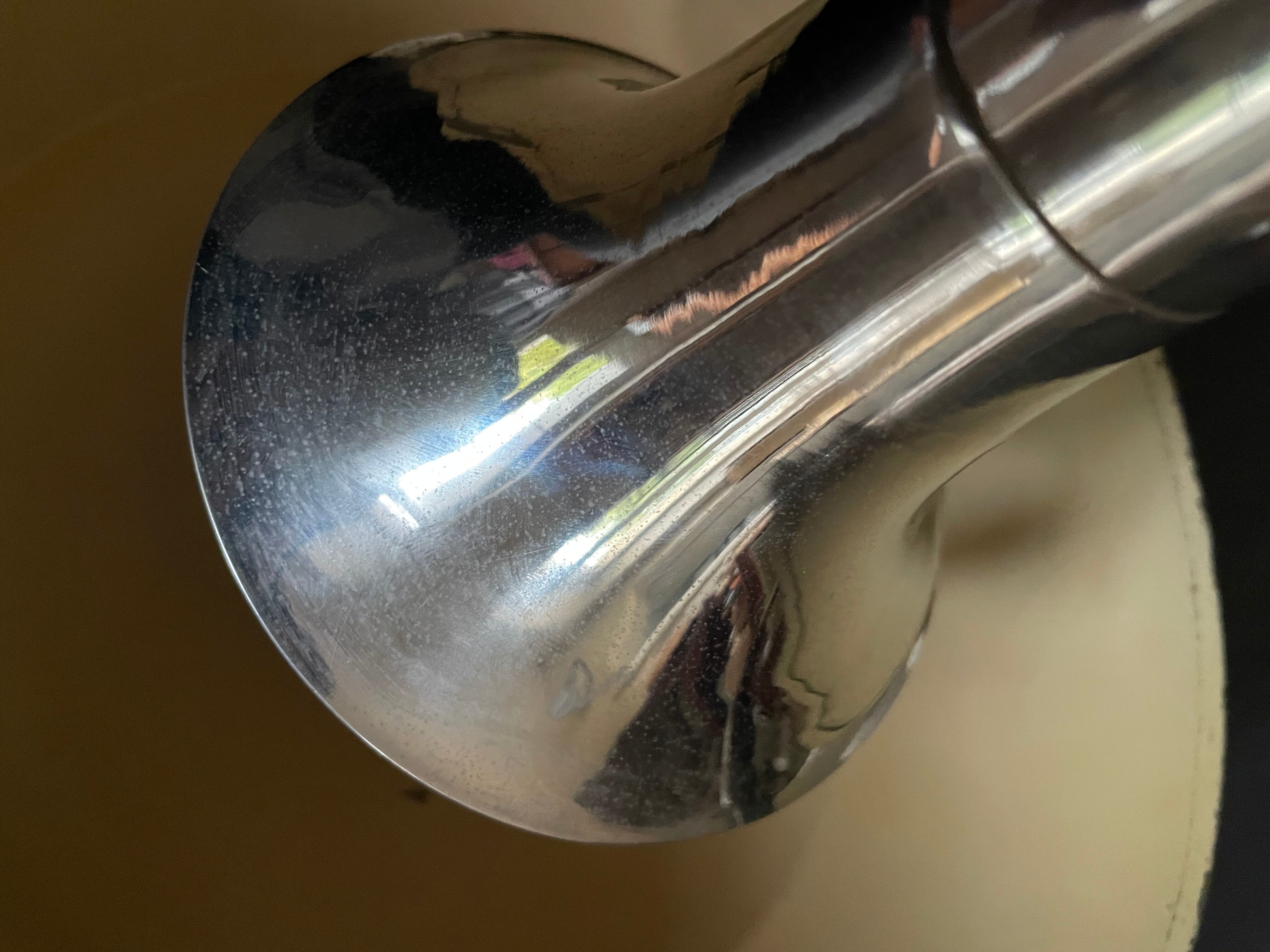 Art deco chrome mushroom lamp