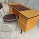 Adult desk, scandinavian type, 1970 and roneo chair