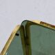 Midcentury Italian Brass And Smoked Glass Coffee Table