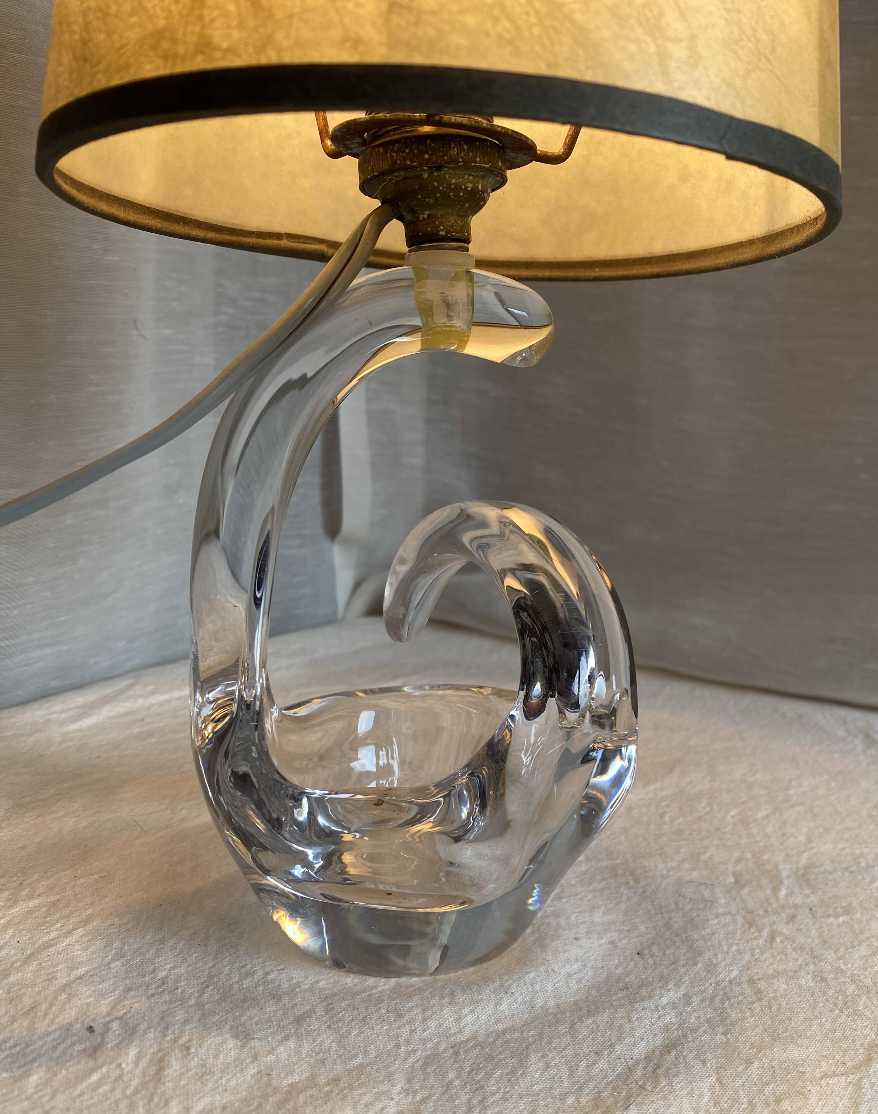 Vintage schneider crystal lamp 1960