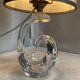 Lampe cristal schneider vintage 1960