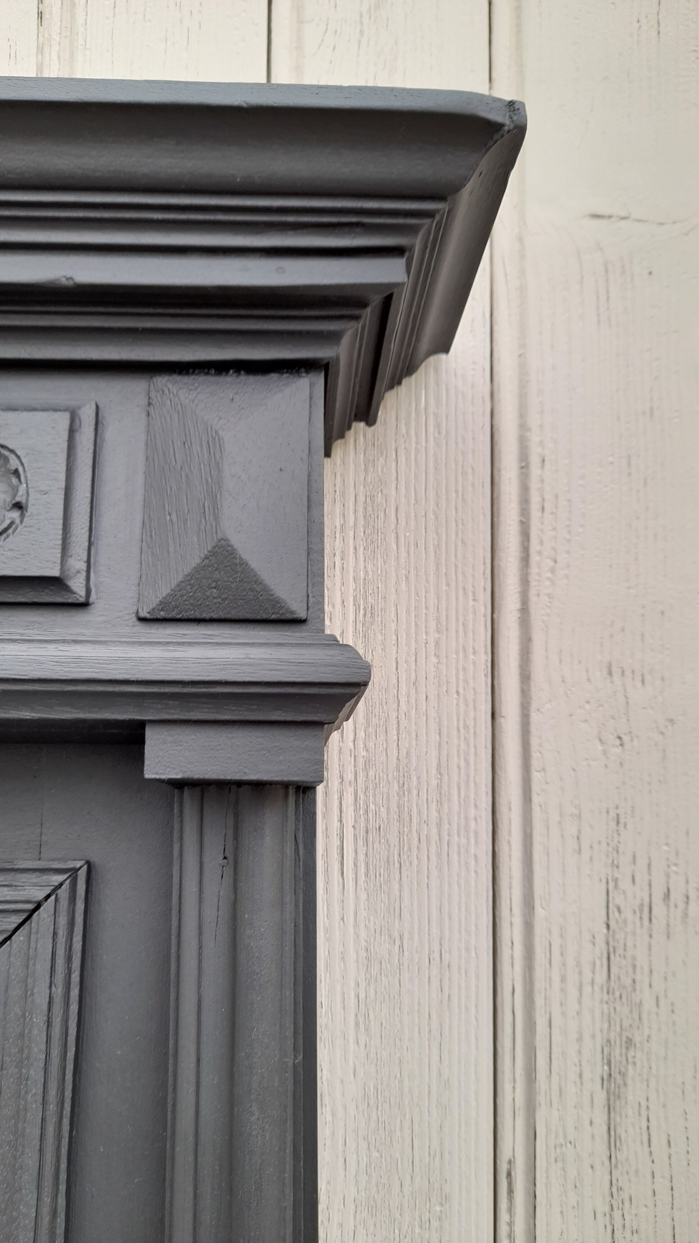 Beveled trumeau mirror