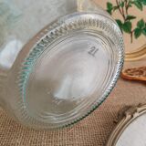 Demijohn in vintage transparent glass