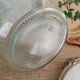 Demijohn in vintage transparent glass