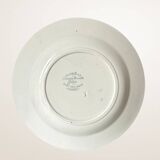 Set of nine deep plates in Givors earthenware, "Floreal" model.