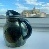 Glossy green Alsace stoneware pot
